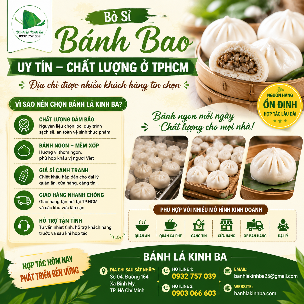 Bỏ Sỉ Bánh Bao Uy Tín Chất Lượng Ở TPHCM