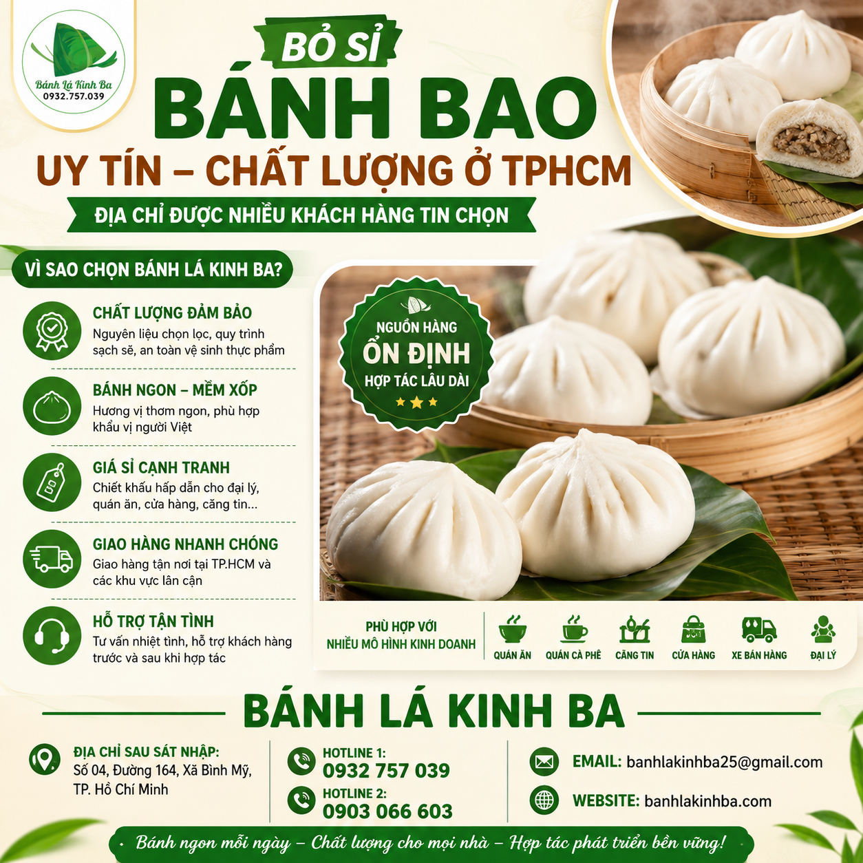 Bỏ Sỉ Bánh Bao Uy Tín Chất Lượng Ở TPHCM
