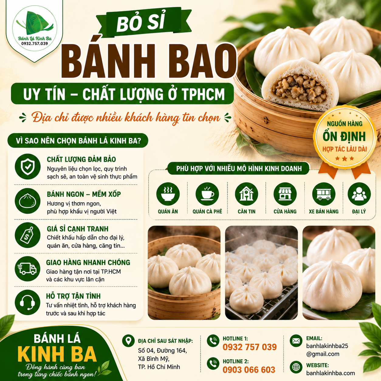 Bỏ Sỉ Bánh Bao Uy Tín Chất Lượng Ở TPHCM