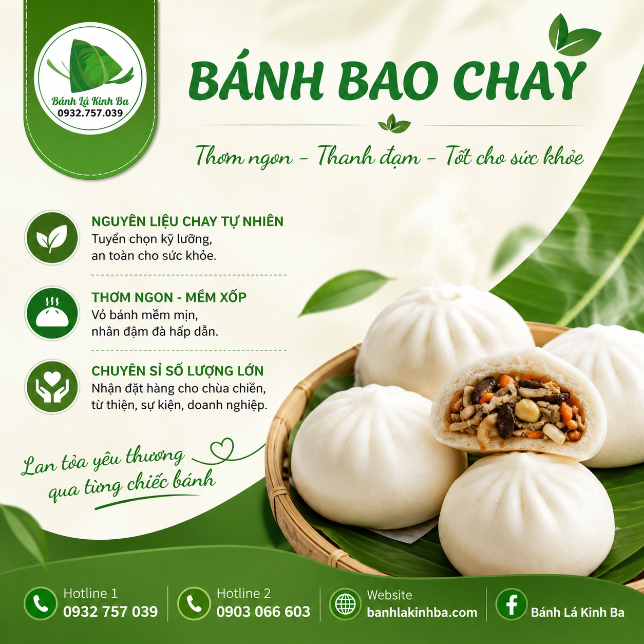 Chuyên Sỉ Bánh Bao Chay, Từ Thiện Số Lượng Lớn Ở HCM